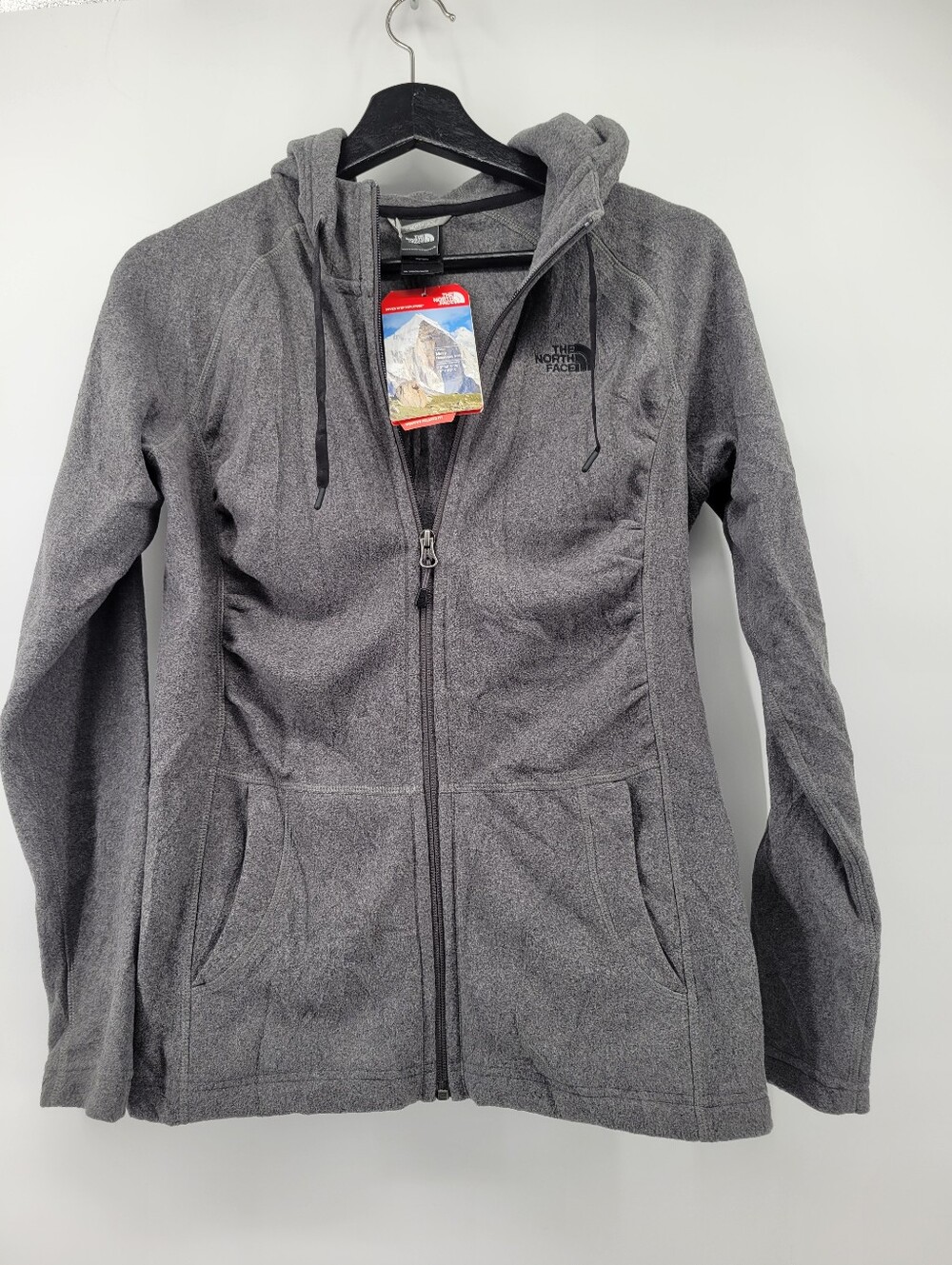 The North Face Women's Heather Gray Full-Zip Hooded Jacket Size Small
